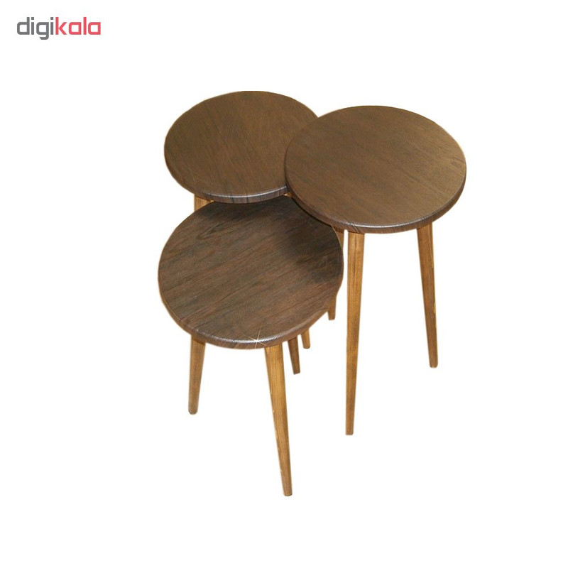 میز عسلی مدل 456 کد 01 مجموعه 3 عددی