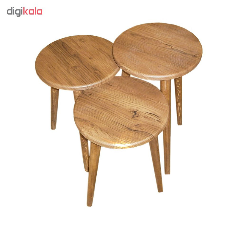 میز عسلی مدل 456 کد 01 مجموعه 3 عددی