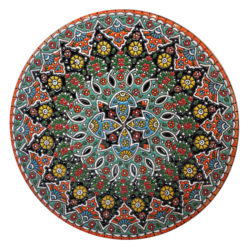 بشقاب میناکاری کد 1225002