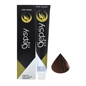 رنگ مو جیپسی شماره 4.07 حجم 100 میلی لیتر رنگ شکلاتی قهوه ای