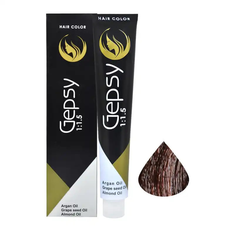 رنگ مو جیپسی شماره 5.04 حجم 100 میلی لیتر رنگ بلوطی