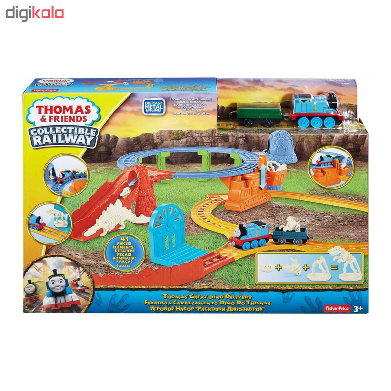 قطار بازی فیشر پرایس مدل Thomas and Friends Great Dino Deliver