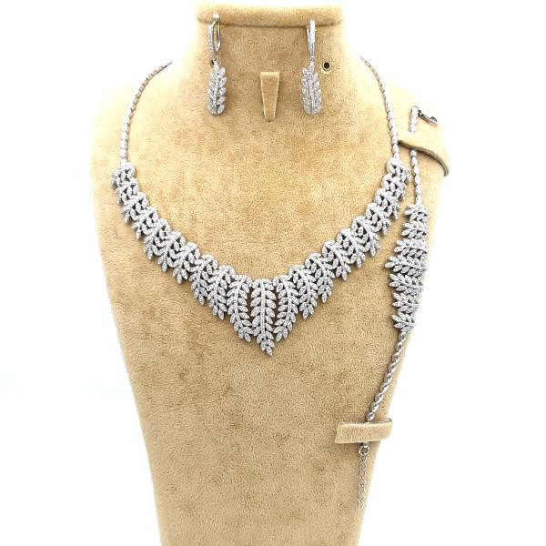 نیم ست نقره زنانه مدل SAJ4560