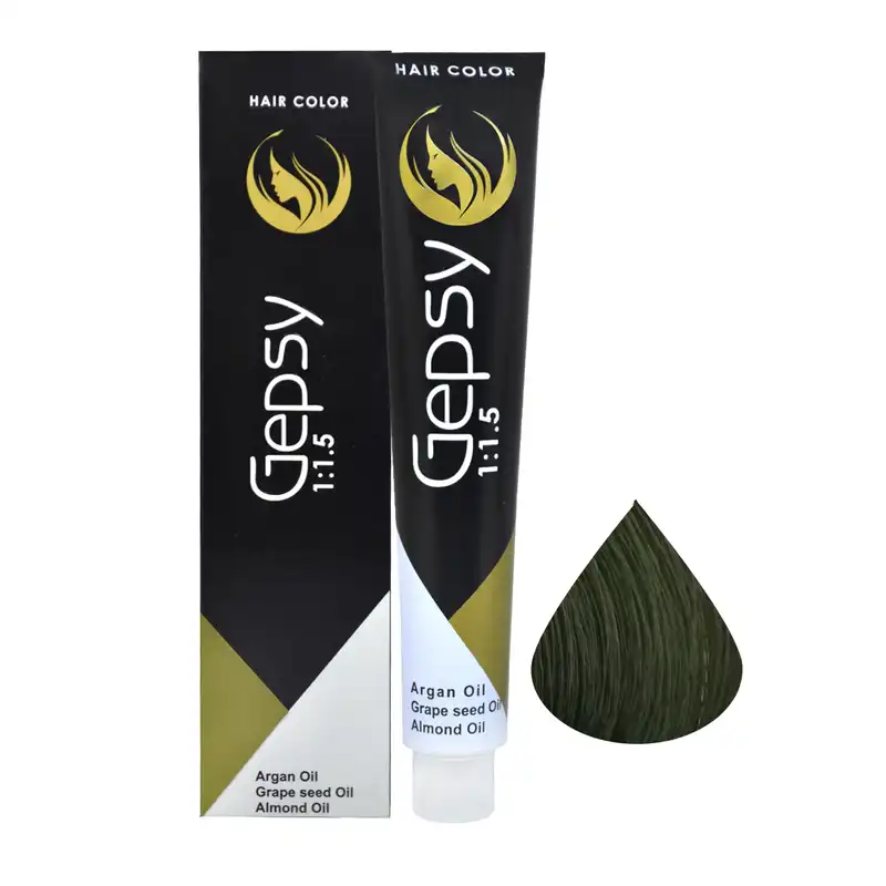 رنگ مو جیپسی شماره 6.2 حجم 100 میلی لیتر رنگ بلوند زیتونی تیره