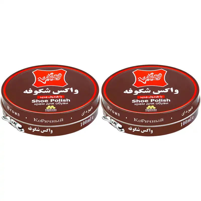 واکس کفش شکوفه کد 01 مجموعه 2 عددی