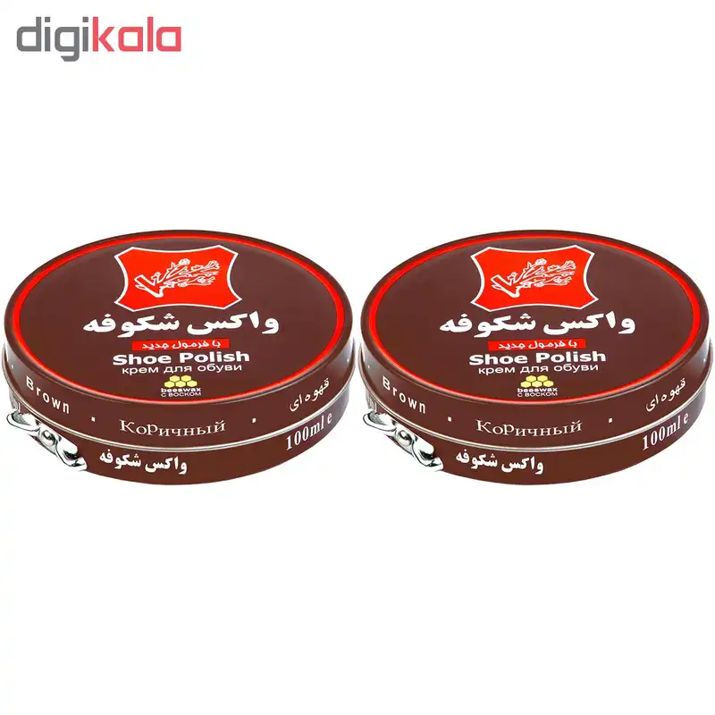 واکس کفش شکوفه کد 01 مجموعه 2 عددی