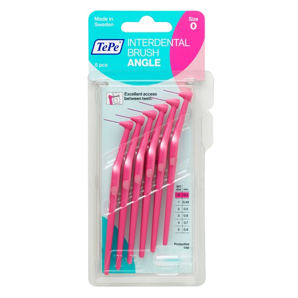 مسواک بین دندانی تهپه مدل Angle سایز 0 بسته ۶ عددی مسواک بین دندانی تهپه مدل Angle سایز 0 بسته ۶ عددی