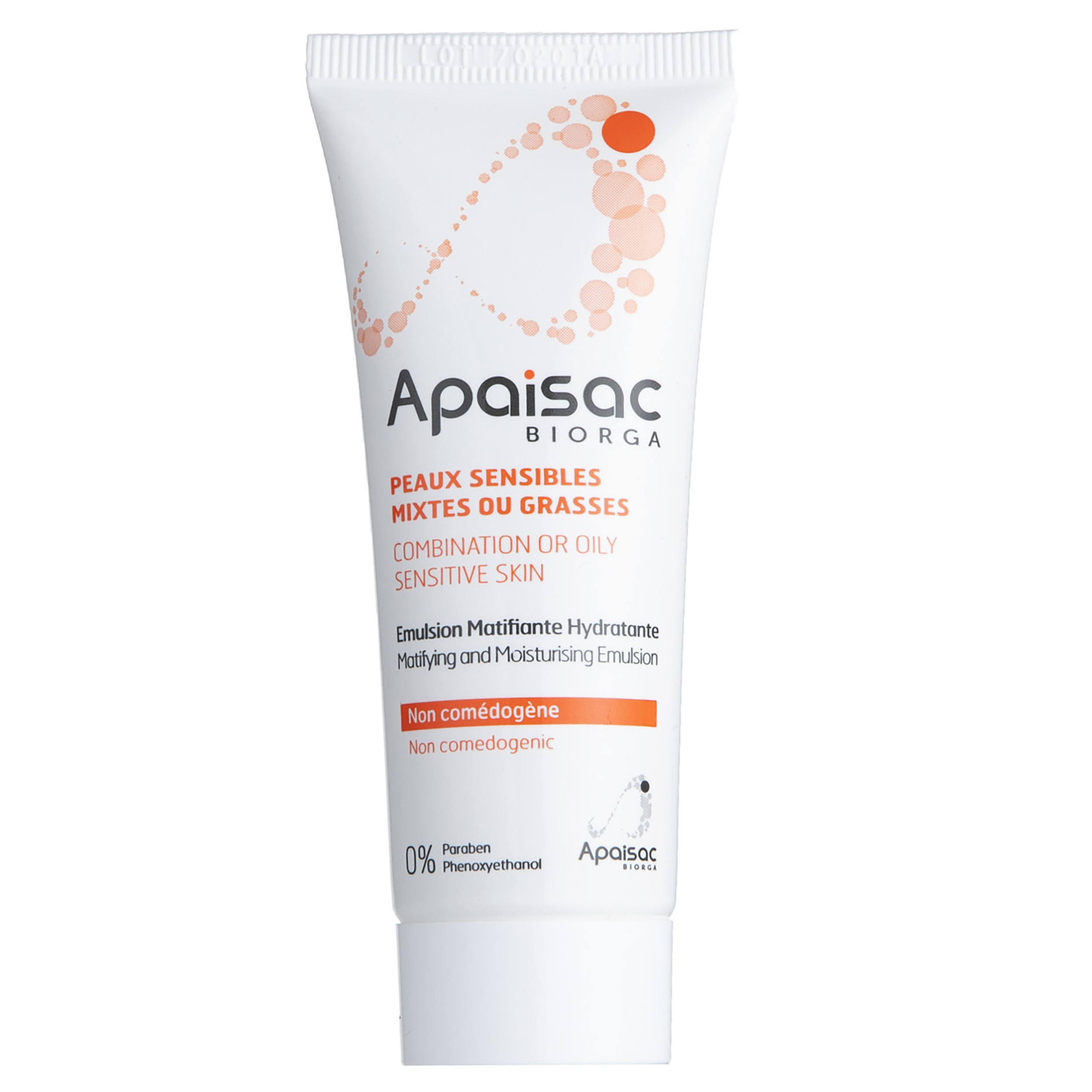 امولسیون مرطوب کننده بایورگا سری Apaisac مدل Emulsion Matifiante Hydratante حجم 40 میلی لیتر