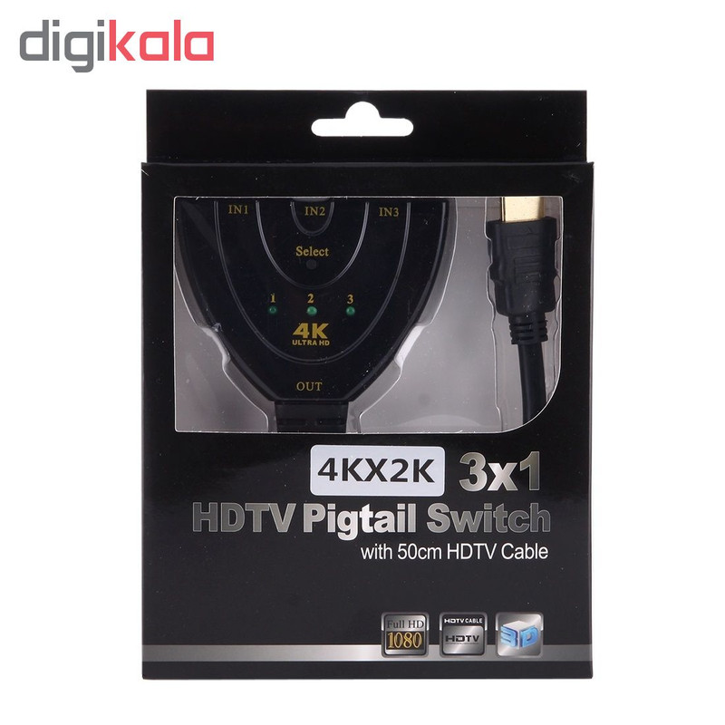 سوییچ 3 به 1 HDMI مدل S3x1-3D