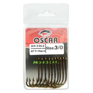 قلاب ماهیگیری اسکار مدل OH-3-0LC سایز 3/0 بسته 10 عددی