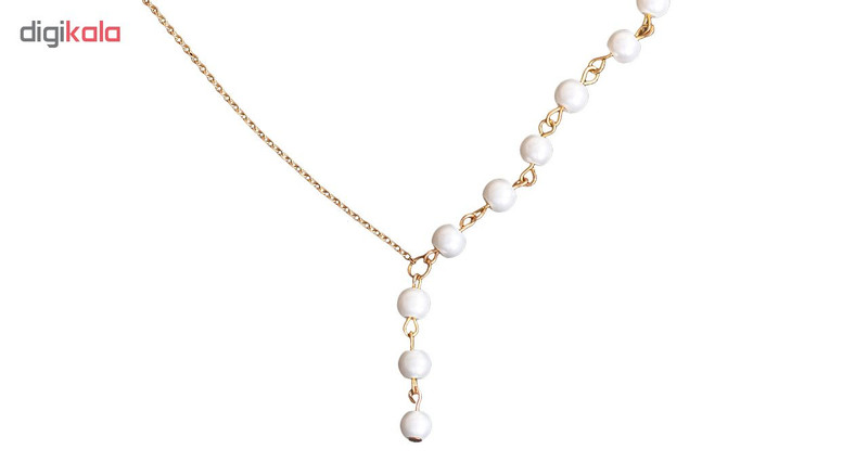 گردنبند زنانه طرح مروارید کد 00-61