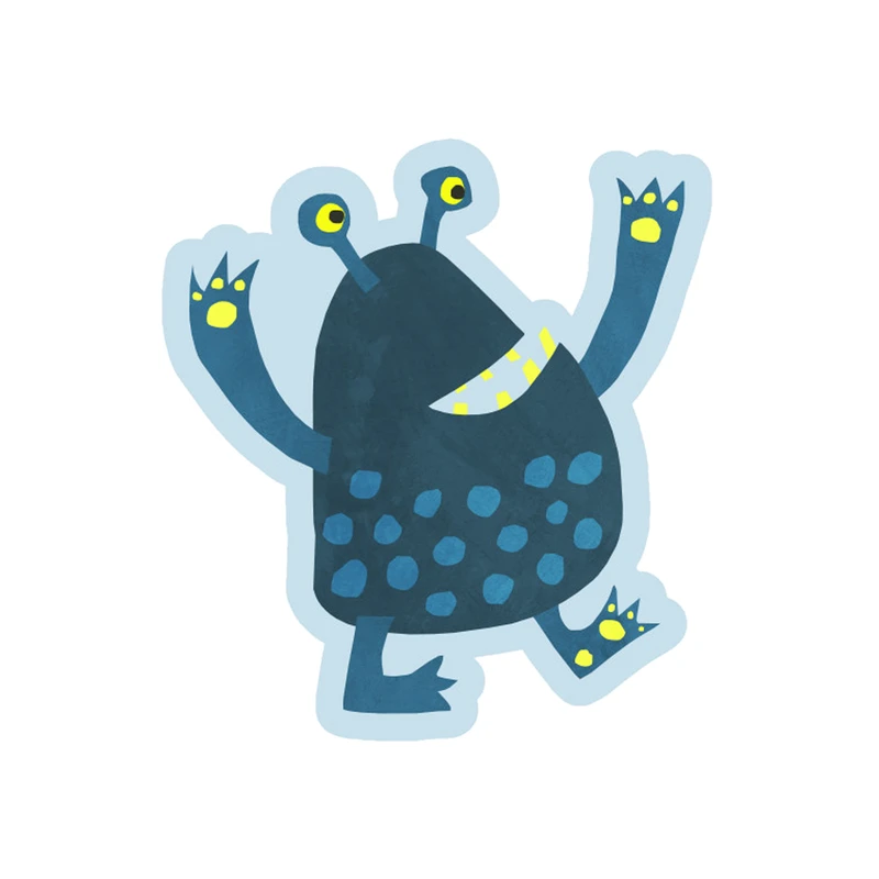 استیکر لپ تاپ طرح Monster مدل STL501