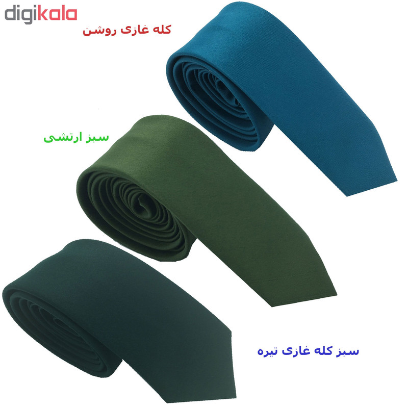 کراوات مردانه هکس ایران مدل OM-QAZI مجموعه 3 عددی