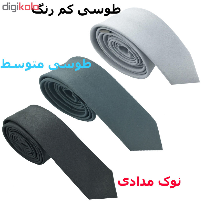 کراوات مردانه هکس ایران مدل OM-TS مجموعه 3 عددی