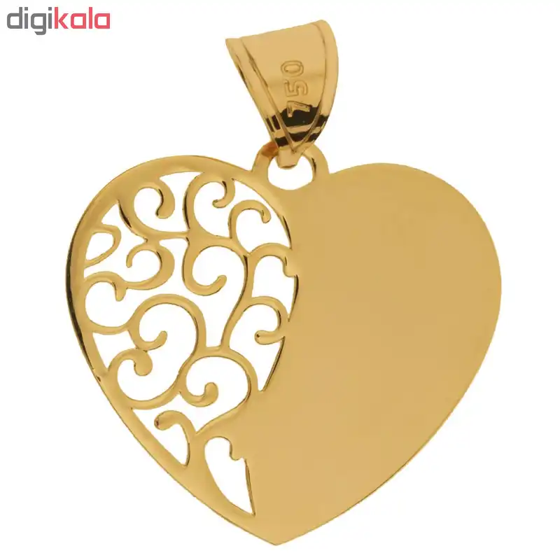 آویز گردنبند طلا 18عیار زنانه طرح قلب کد SG064