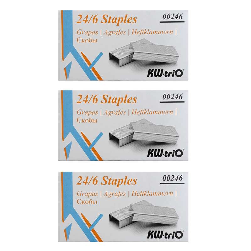 سوزن منگنه کی دبلیو تریو کد 928 سایز 24/6 جعبه 3 عددی سوزن منگنه کی دبلیو تریو کد 928 سایز 24/6 جعبه 3 عددی