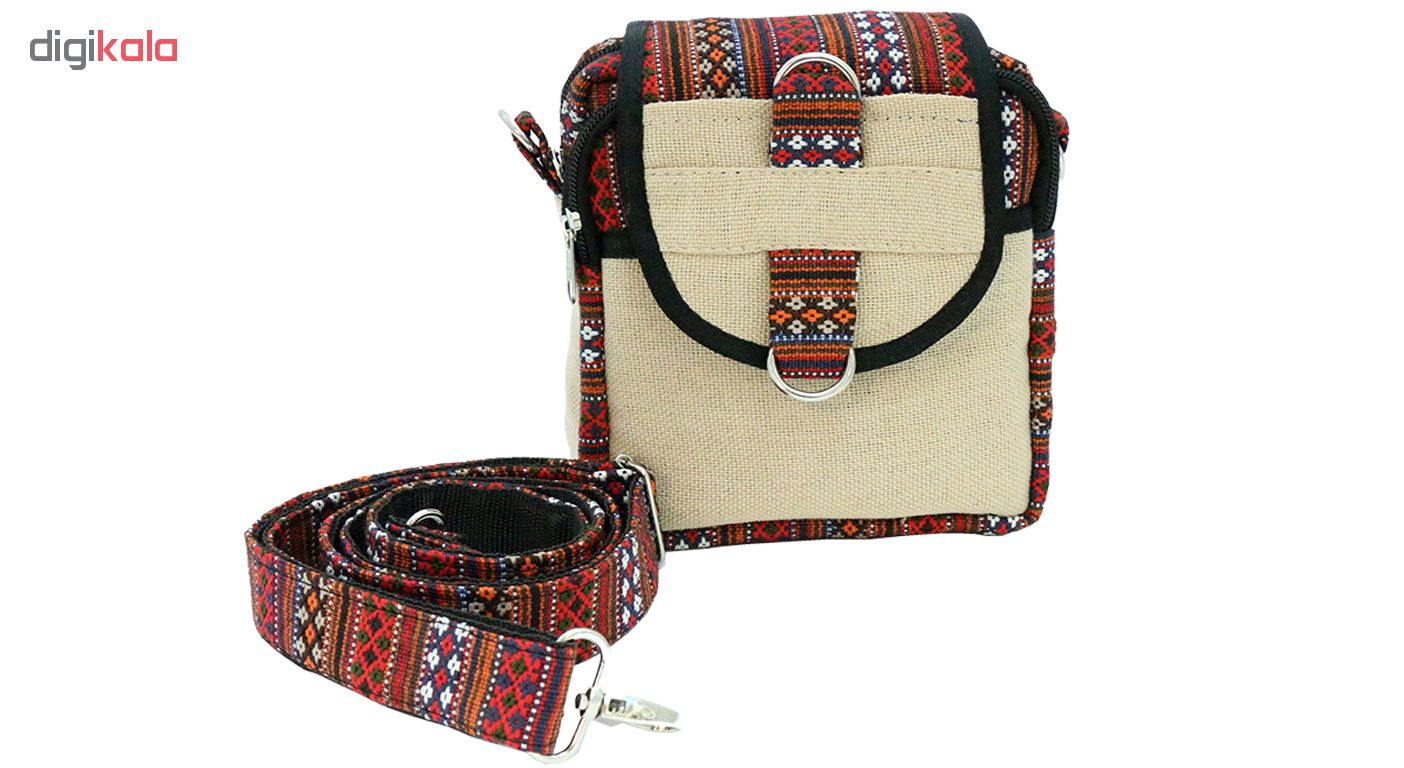 کیف رودوشی پارچه ای طرح جاجیم کد TT-01