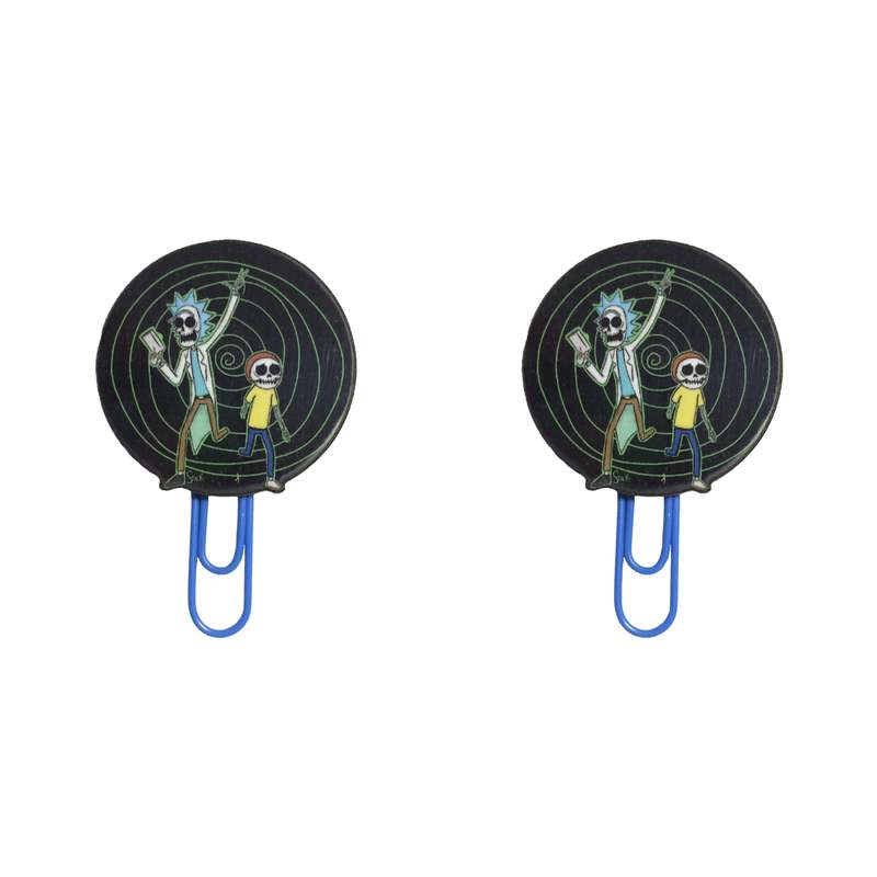 گیره کاغذ طرح ریکی و مورتی بسته 2 عددی