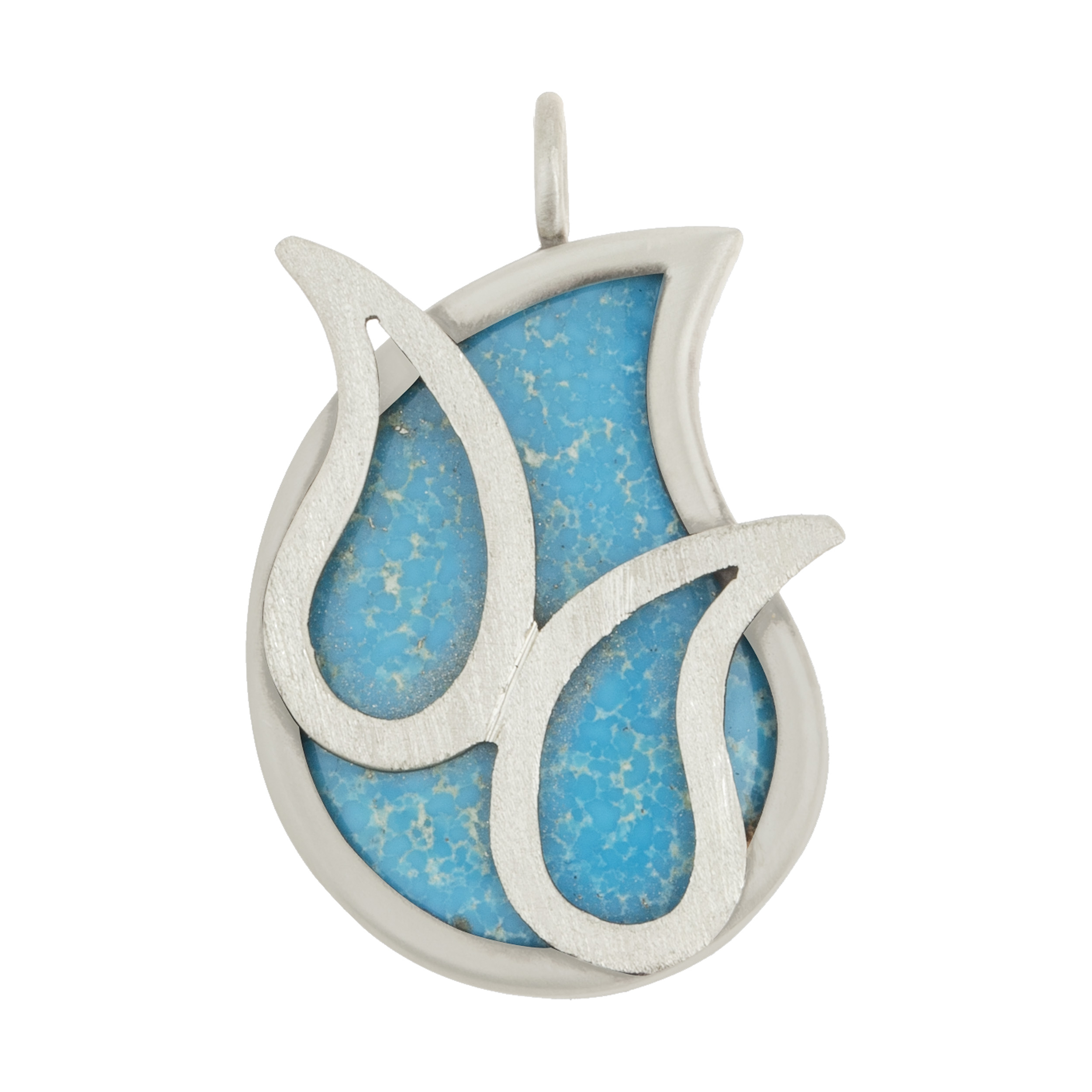 آویز گردنبند نقره زنانه کد 97047