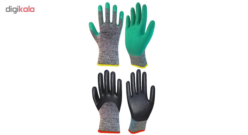 دستکش ایمنی دستکش گیلان مدل NL-2 بسته 2 عددی