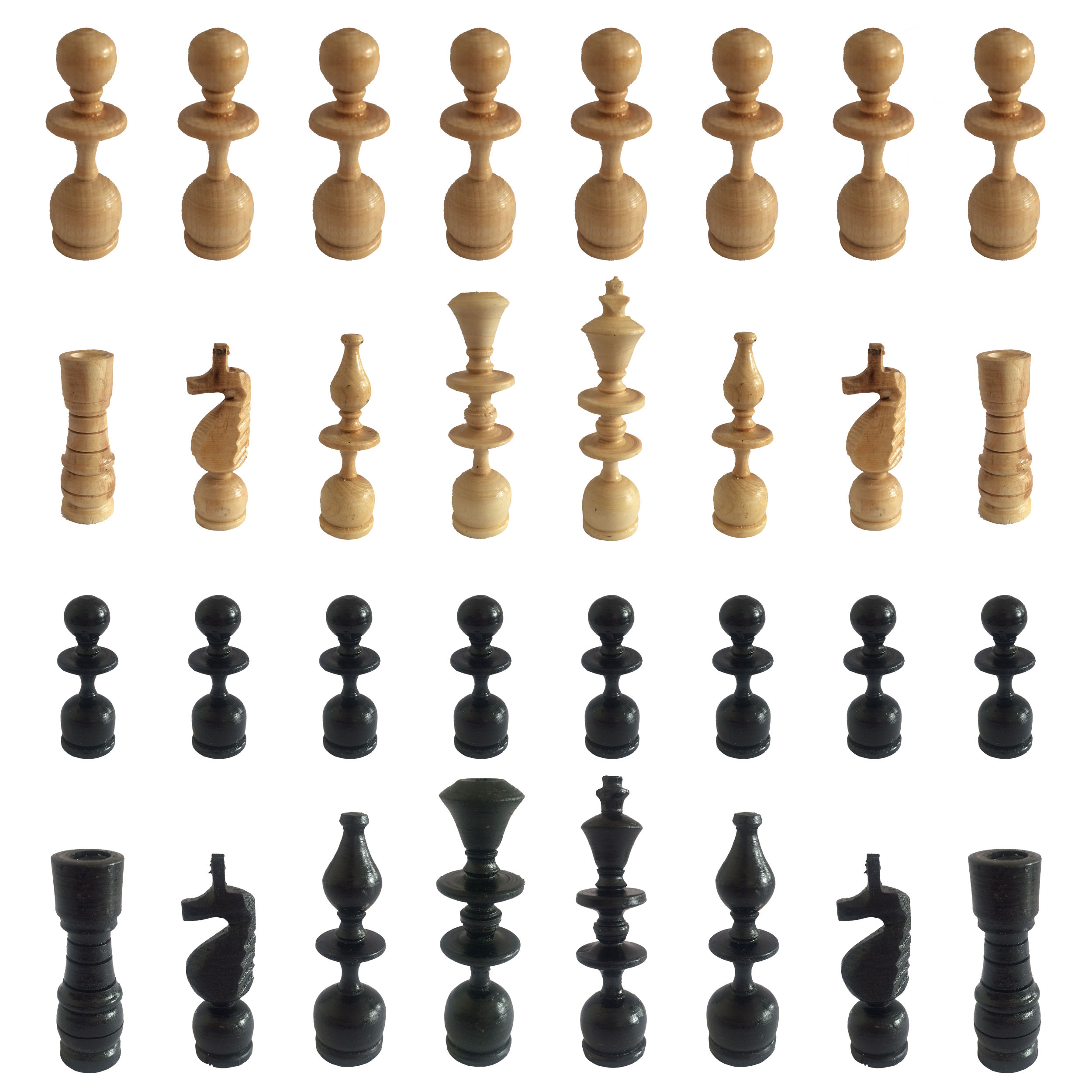 مهره شطرنج مدل W-m2 مجموعه 32 عددی