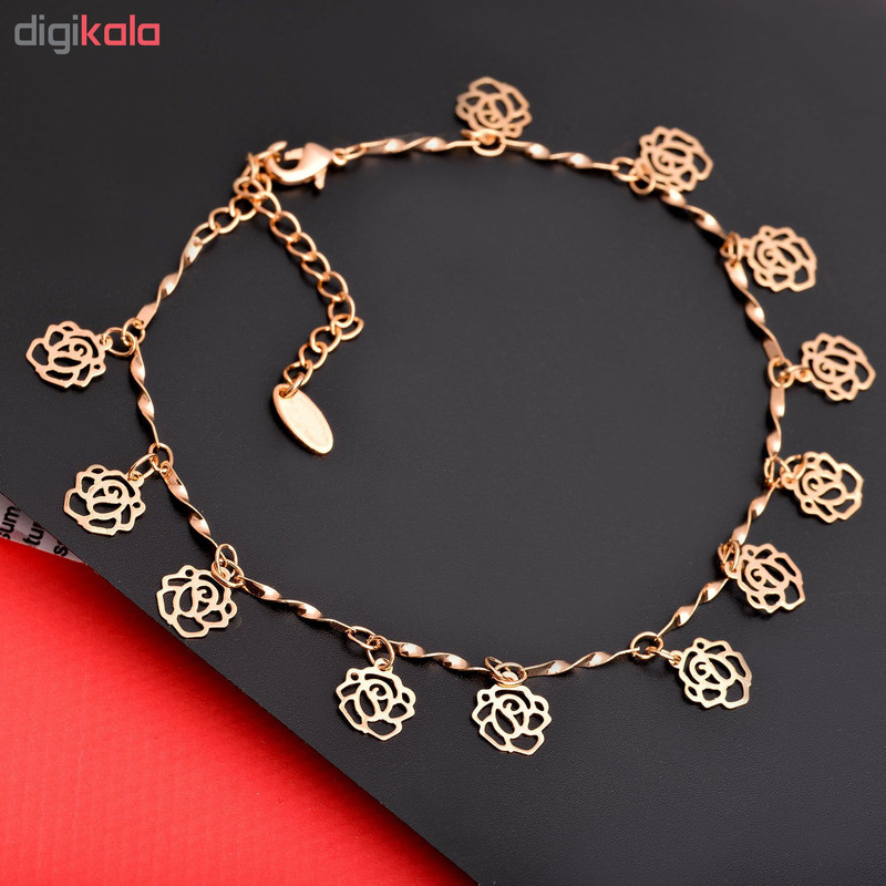 پابند زنانه طرح گل کد PA1107