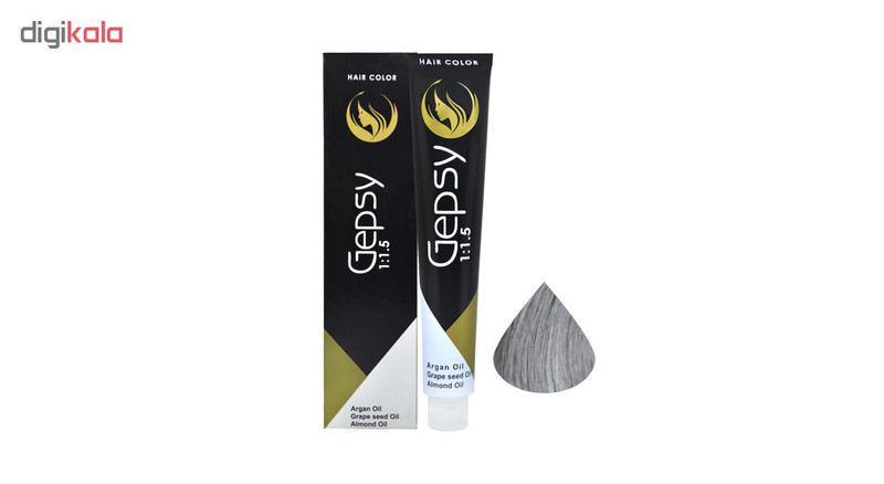 رنگ مو جیپسی شماره Gs9 حجم 100 میلی لیتر رنگ نقره ای رنگ مو جیپسی شماره Gs9 حجم 100 میلی لیتر رنگ نقره ای