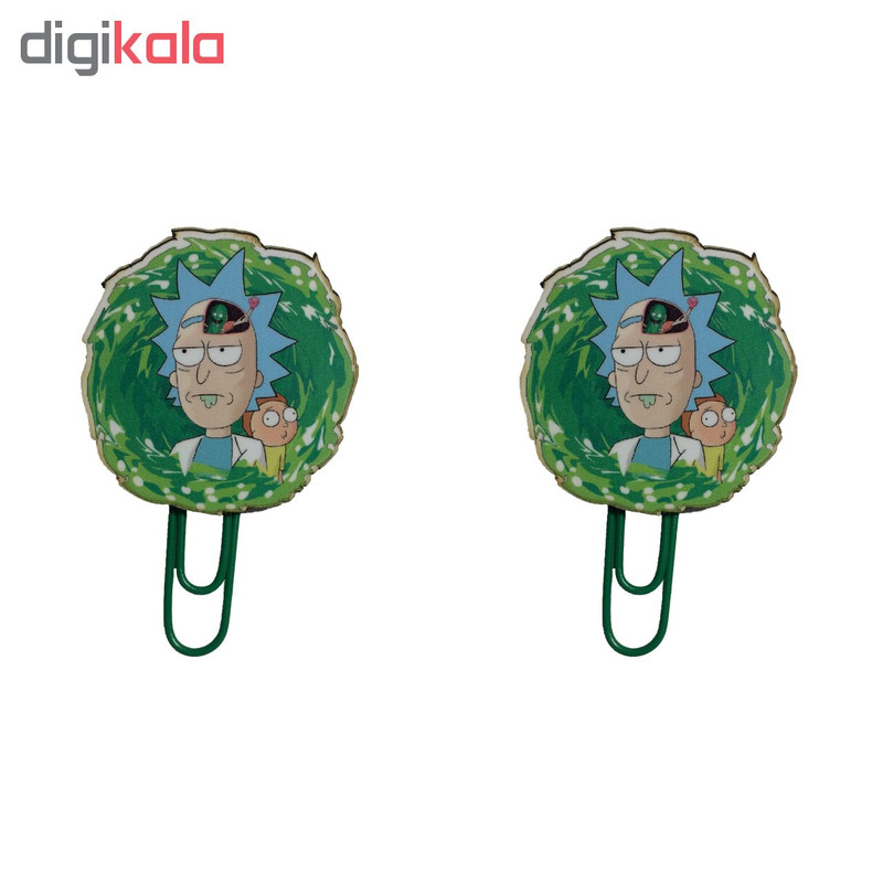 گیره کاغذ طرح ریکی و مورتی بسته 2 عددی