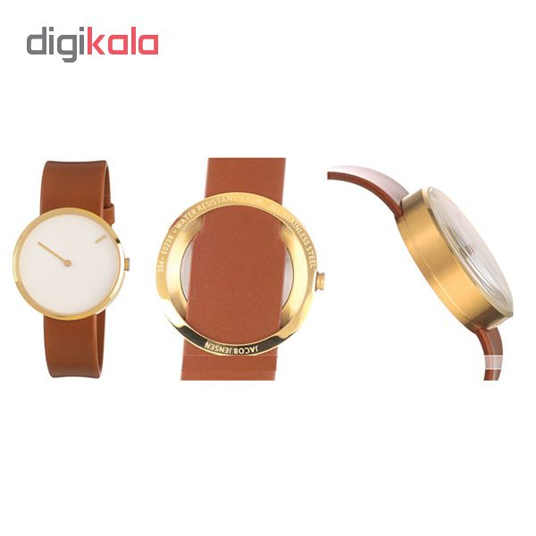 ساعت مچی عقربه ای جیکوب جنسن مدل Curve 254