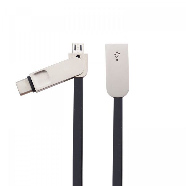 کابل تبدیل USB به USB-C /microUSB الدینیو مدل LC90C طول 1 متر کابل تبدیل USB به USB-C /microUSB الدینیو مدل LC90C طول 1 متر