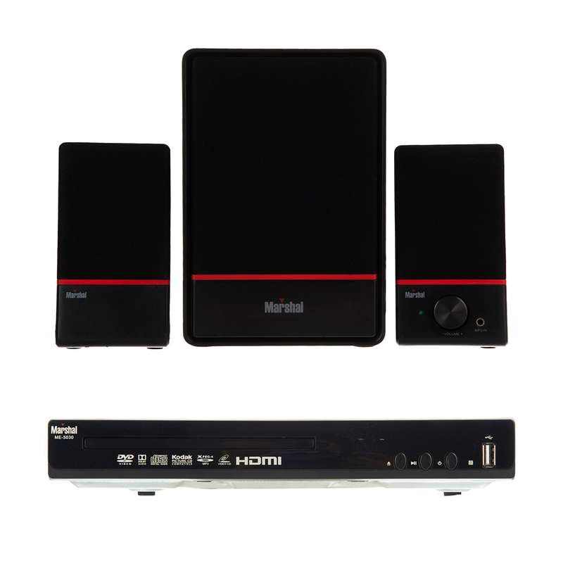 پخش کننده دی وی دی مارشال مدل ME-5030 به همراه اسپیکر مارشال مدل ME-6053