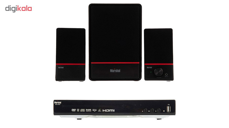 پخش کننده دی وی دی مارشال مدل ME-5030 به همراه اسپیکر مارشال مدل ME-6053
