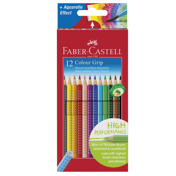 مداد رنگی 12 رنگ فابر کاستل مدل grip 