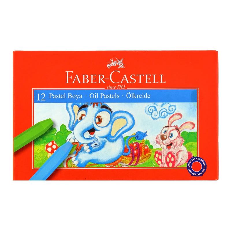پاستل روغنی 12 رنگ فابر کاستل مدل boya