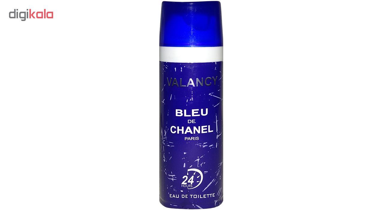 اسپری خوشبو کننده بدن مردانه والانسی مدل Bleu De Chanel حجم 200 میلی لیتر -  - 2
