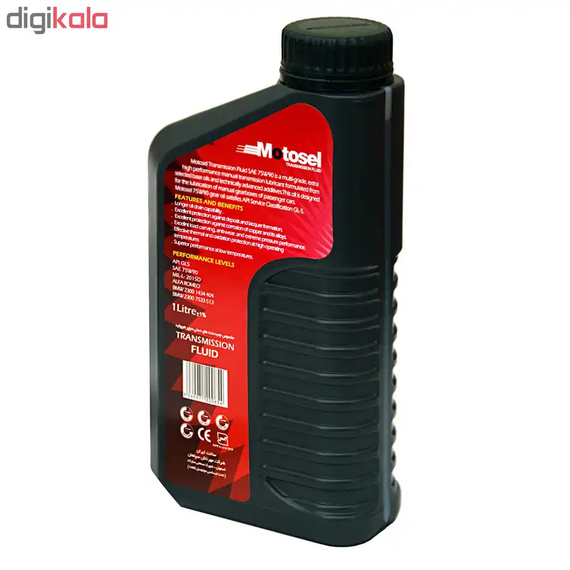 روغن گیربکس خودرو موتوسل مدل GL5 75W-90 ظرفیت 1000 میلی لیتر