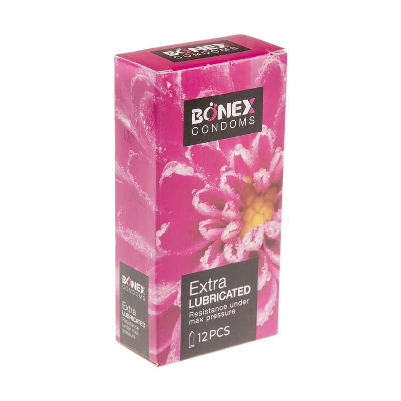 کاندوم بونکس مدل Extra Lubricated بسته 12 عددی