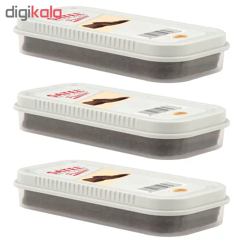 واکس کفش ساتل کد 13 بسته 3 عددی