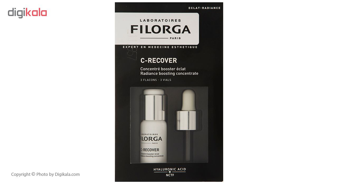 سرم شفاف کننده پوست فیلورگا مدل C Recover حجم 10 میلی لیتر بسته 3 عددی