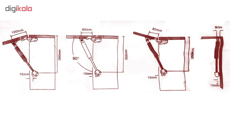 جک کابینت فاین مدل 120N بسته 2 عددی