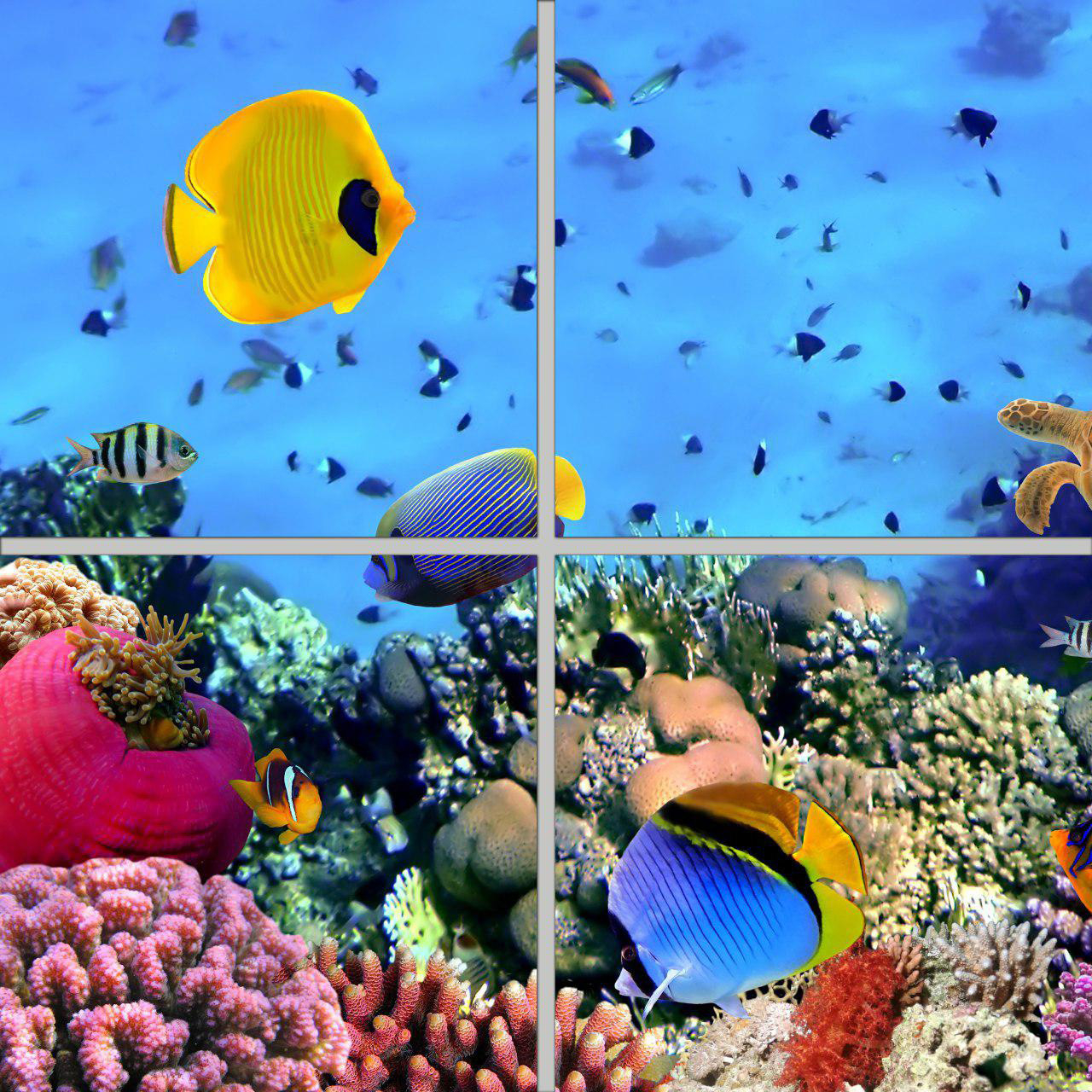 تایل سقفی مدل AZ22018 سایز 60*60 سانتی متر بسته 4 عددی