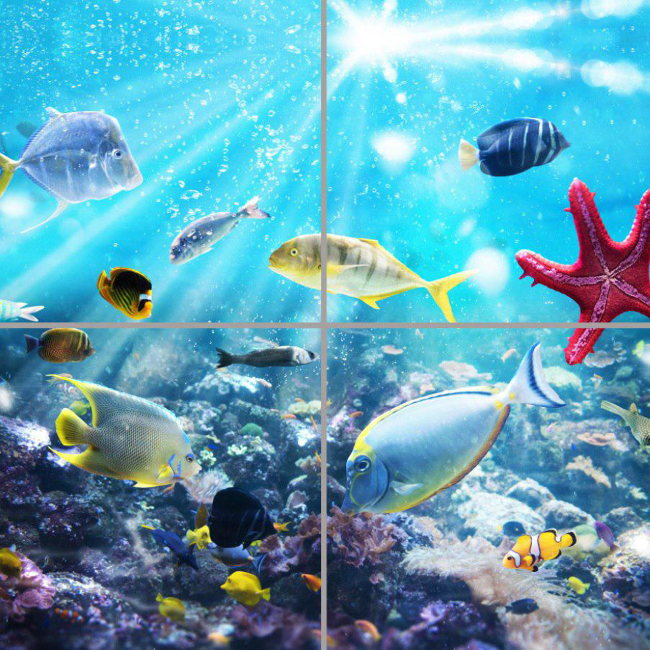 تایل سقفی مدل AZ22019 سایز 60*60 سانتی متر بسته 4 عددی