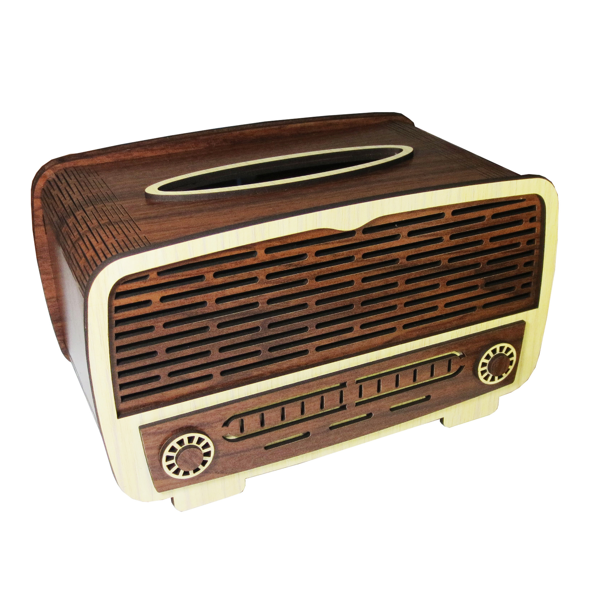 جعبه دستمال کاغذی طرح رادیو