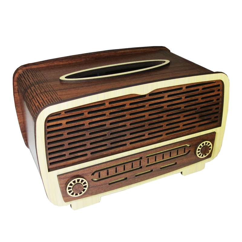 جعبه دستمال کاغذی طرح رادیو