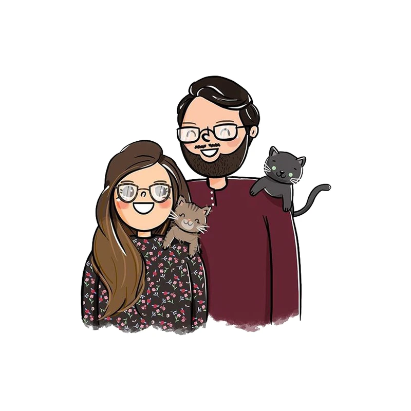 استیکر لپ تاپ طرح Boy & Girl کد STL673