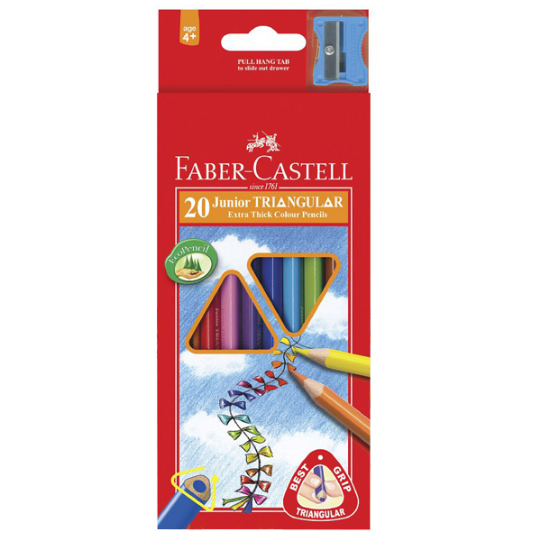 مداد رنگی 20 رنگ فابرکاستل مدل junior 
