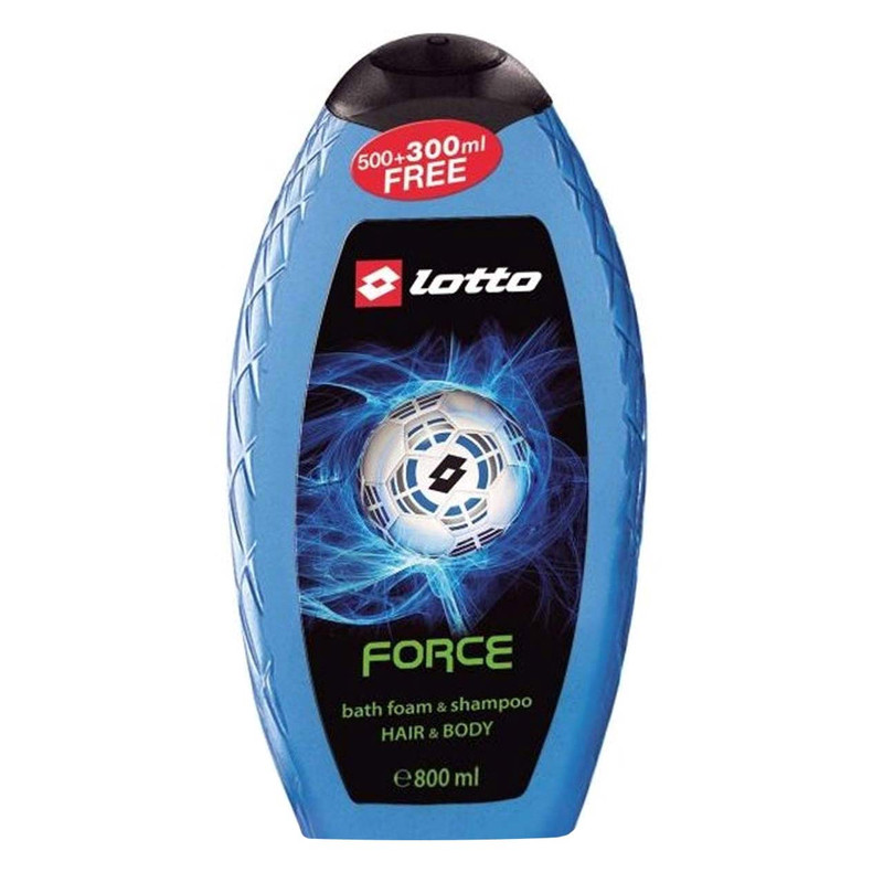 شامپو مو و بدن لوتو مدل force حجم 800 میلی لیتر