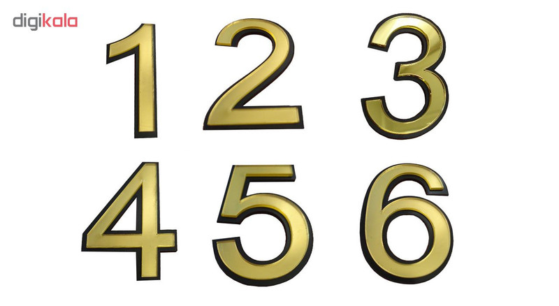تابلو نشانگر طرح شماره واحد مدل snumb6 مجموعه 6 عددی