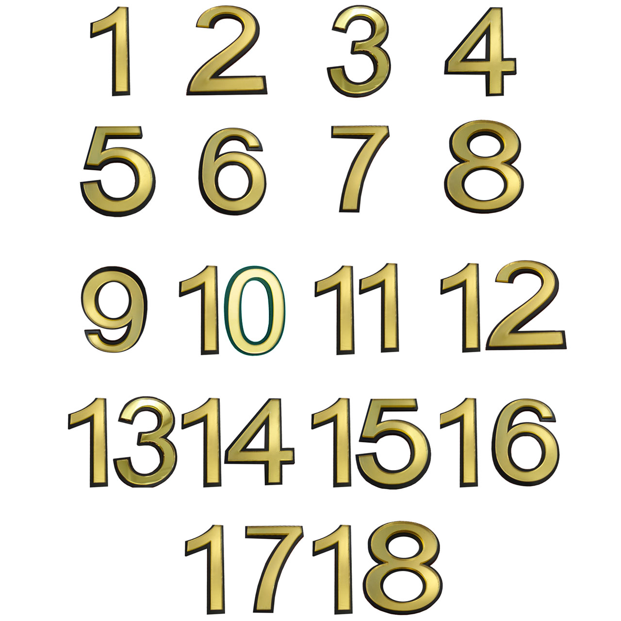 تابلو نشانگر طرح شماره واحد مدل snumb18 مجموعه 18 عددی