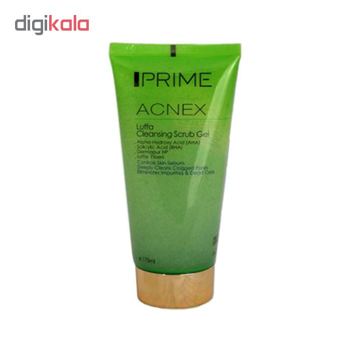 ژل لایه بردارپوست پرایم مدل Luffa Cleansing Scrub مناسب پوست چرب حجم 175 میلی لیتر1819543